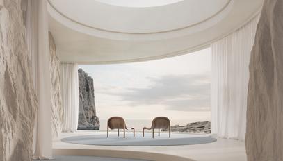 Maclynn, two chairs, looking at a view, view, design, architecture, empty chairs